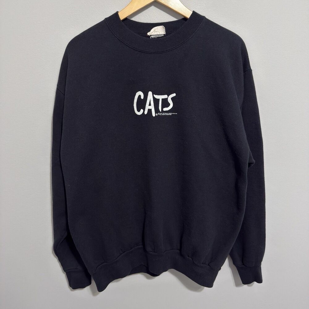 Vintage 1981 Cats The Musical Sweatshirt Broadway XL 80s Crewneck Single Stitch